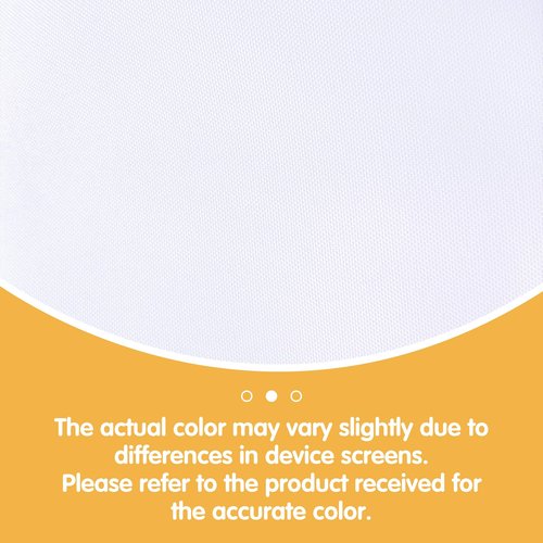 BRILLMAX 4 Pack White Round Tablecloths 132 Inch for 72” Tables - 150 GSM Polyester Fabric, Floor Length Drop, Water, Stain & Wrinkle Resistant Cloth Cover for Wedding Reception Banquet Dining