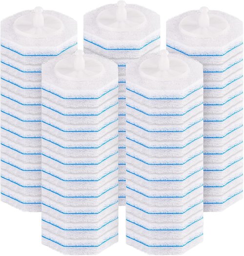 Clorox Toilet Wand Refills - 50 Count Compatible Disposable Brush Refills for Effective Bathroom Cleaning