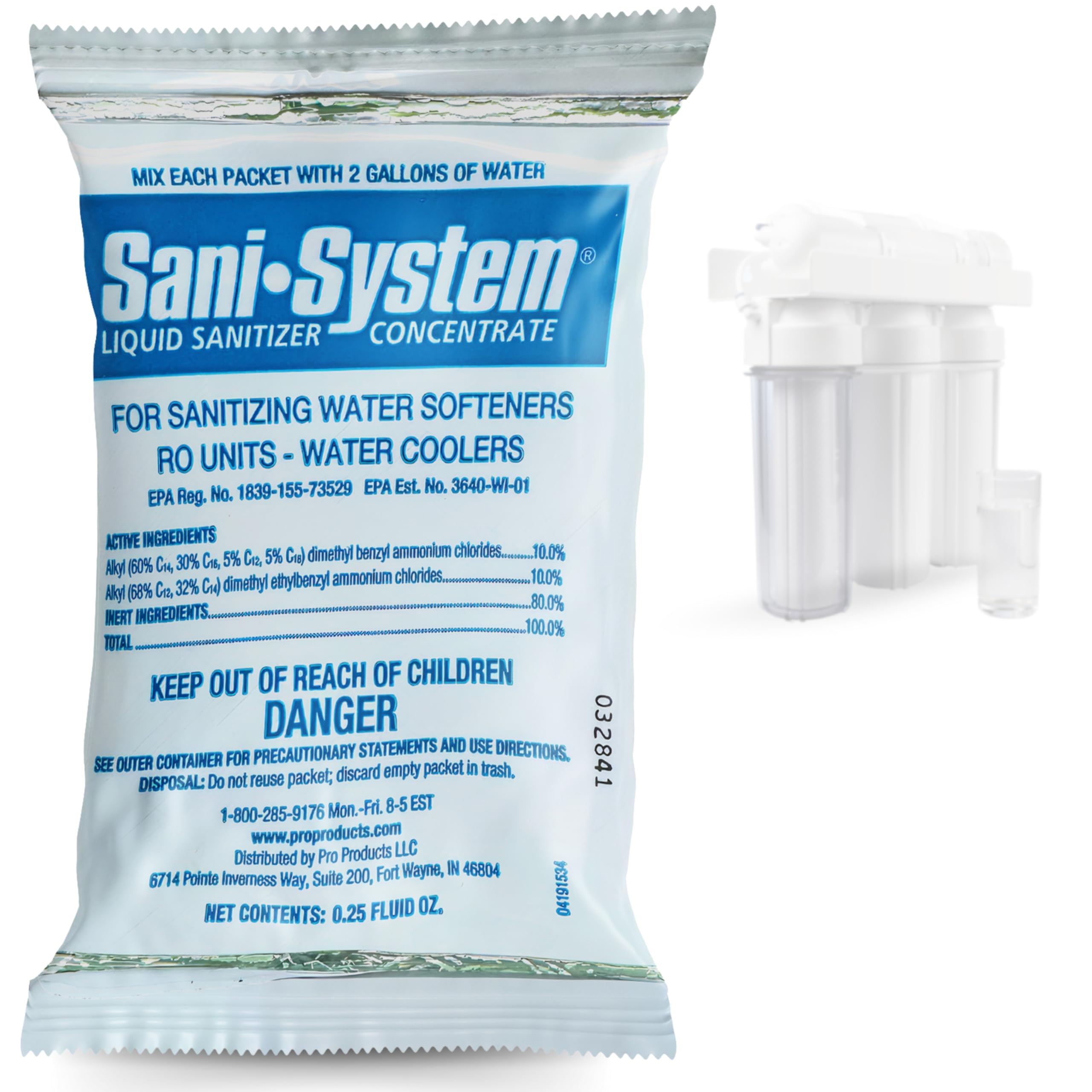 IPW Industries, Inc. - Sani System (SS24N) Liquid Cleaner for Reverse Osmosis (RO) System, Cooler, Whole House Water Softener and Home Improvement