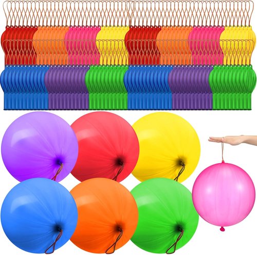 Libima Punch Balloons - 350 Pcs Heavy-Duty Assorted Colors for Kids' Parties & Classroom Prizes