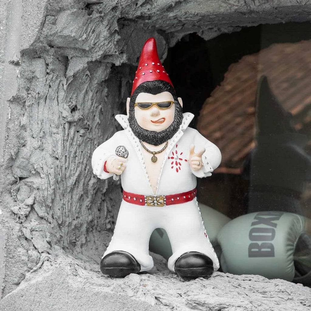 Singer Gnome Garden Statue - Large Outdoor Resin Dwarf Figurine for Patio & Yard Decor | Unique Gift