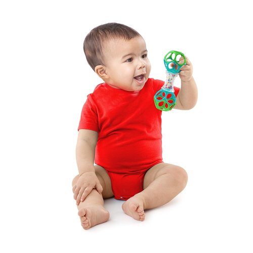 Bright Starts Oball Rattle Toy - Engaging Shaker for Newborns and Up | Colorful Design