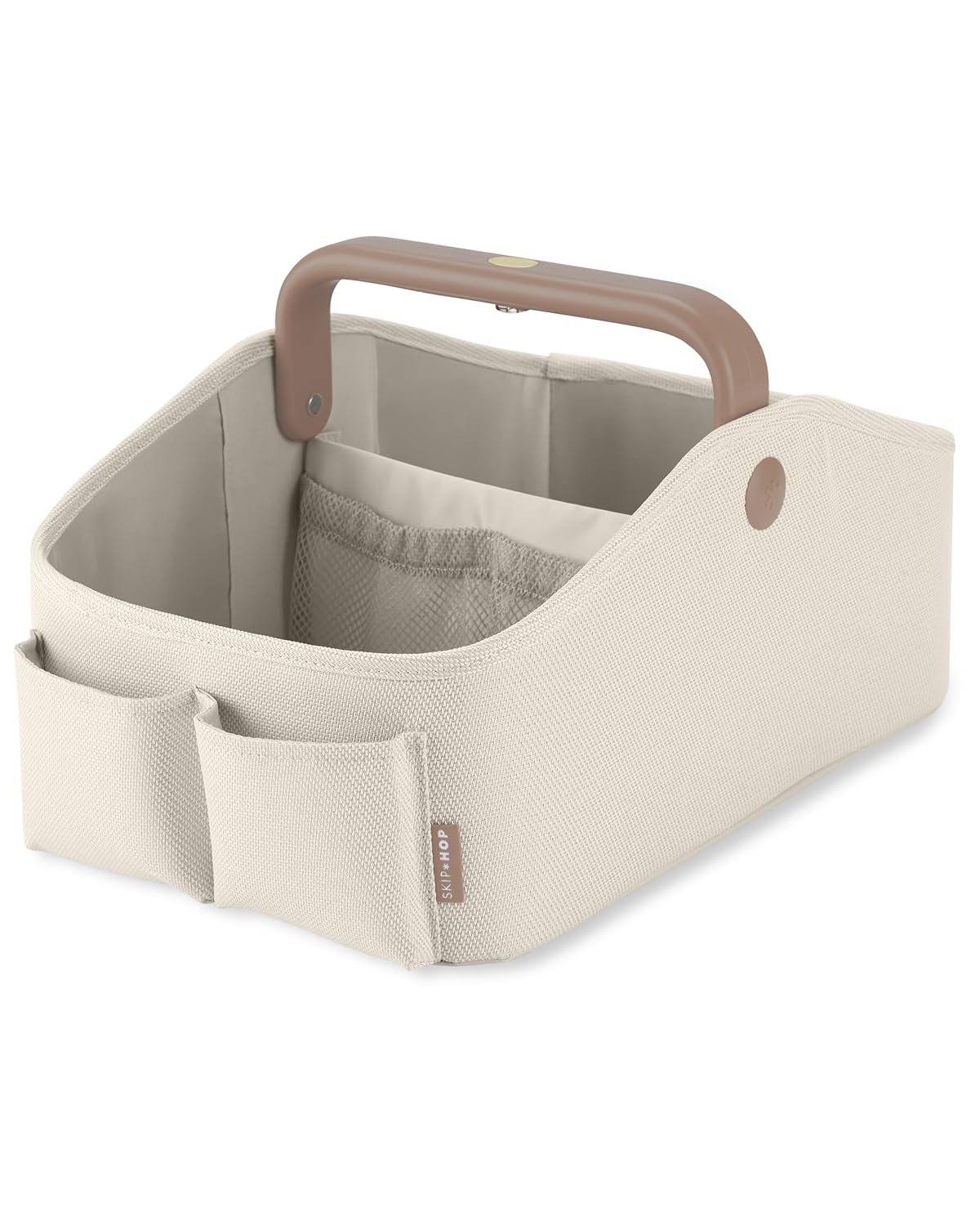 Skip Hop Diaper Caddy Organizer - Touch Sensor Night Light for Nursery | Oat Color