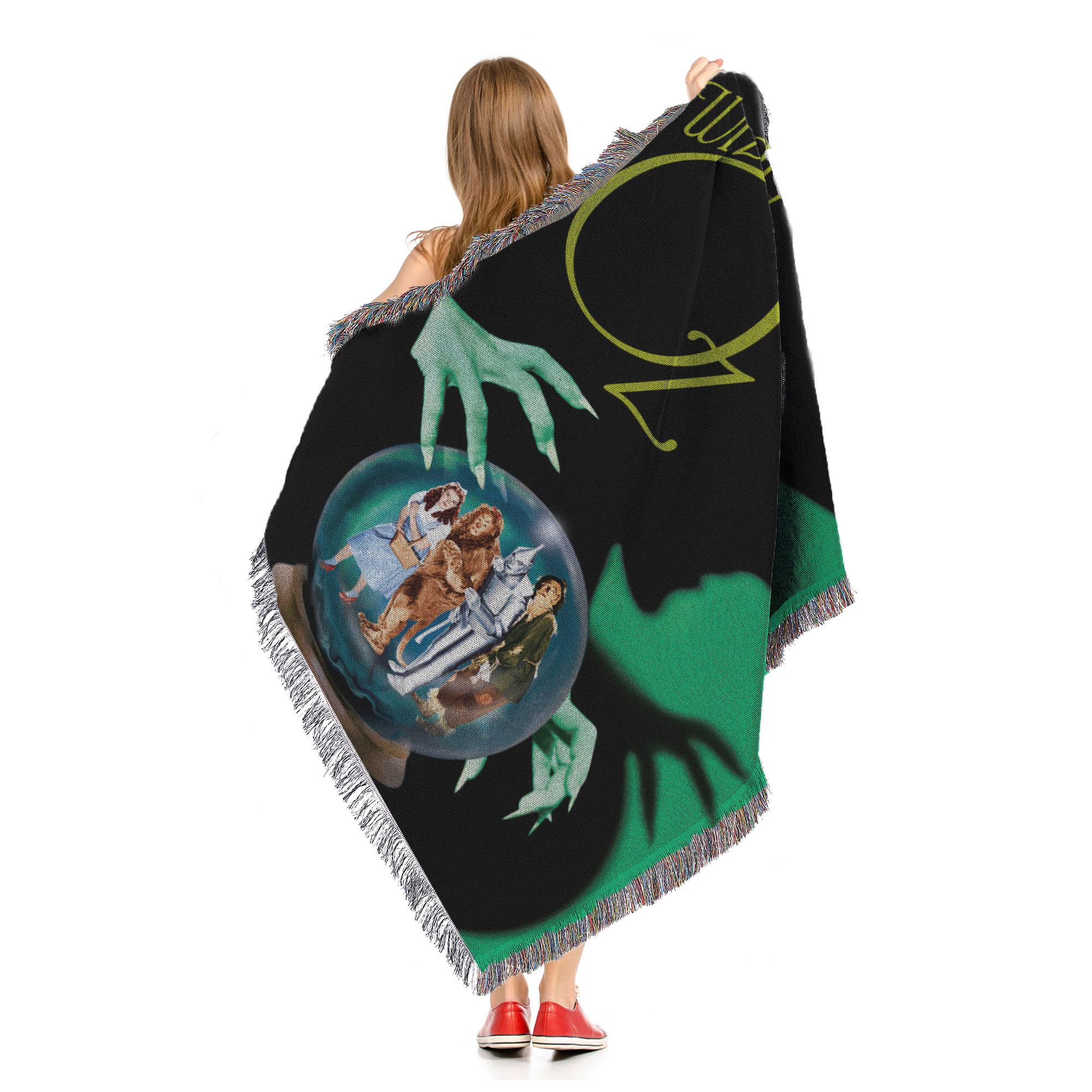 Northwest Wizard of Oz Woven Tapestry Throw Blanket, 48" x 60", Expecting Company