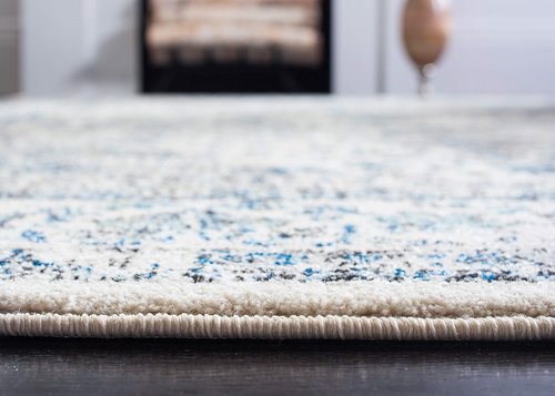 SAFAVIEH Area Rug 3x5 - Evoke Collection - Ivory & Grey, Shabby Chic Oriental Medallion Design, Non-Shedding & Easy to Clean, Ideal for Living Room, Bedroom, Dining Space (EVK220D)