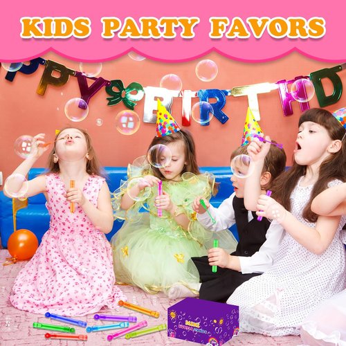 Bubbles Party Favors - Mini Bubble Wand Toys for Kids | 20-300 Pack for Goodie Bags & Outdoor Fun