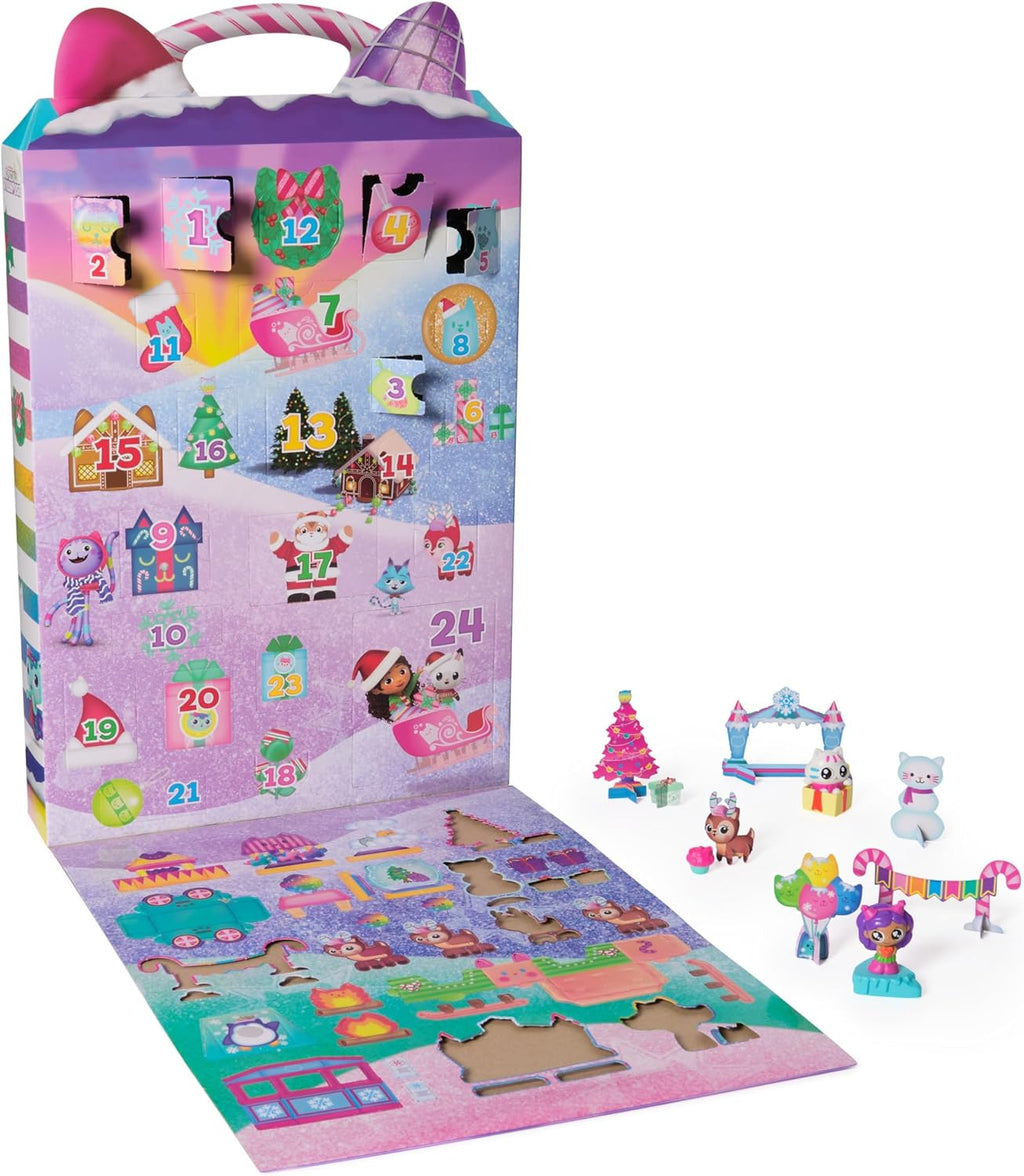 DreamWorks Gabby's Dollhouse Advent Calendar - 24 Surprise Toys, Figures & Accessories for Kids Ages 3+