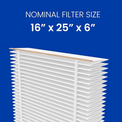 AprilAire 401 Replacement Filter - MERV 10 Whole-House Air Purifier Filter, 16x25x6 (Pack of 2)