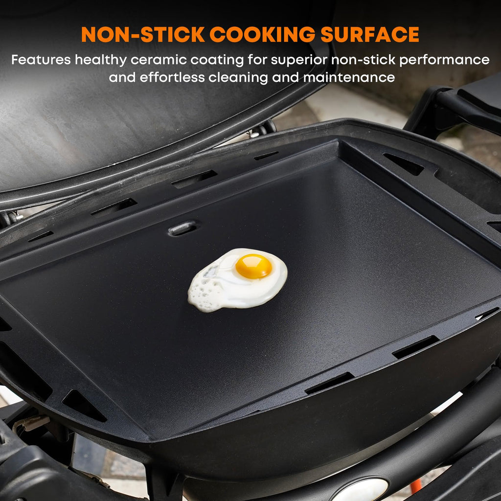 Stanbroil Cooking Griddle Insert for Weber Q300/Q3000 Series Grills, Nonstick Full Size Griddle Plate for Weber Q3000 Q3100 Q3200 Q300 Q320 Grills