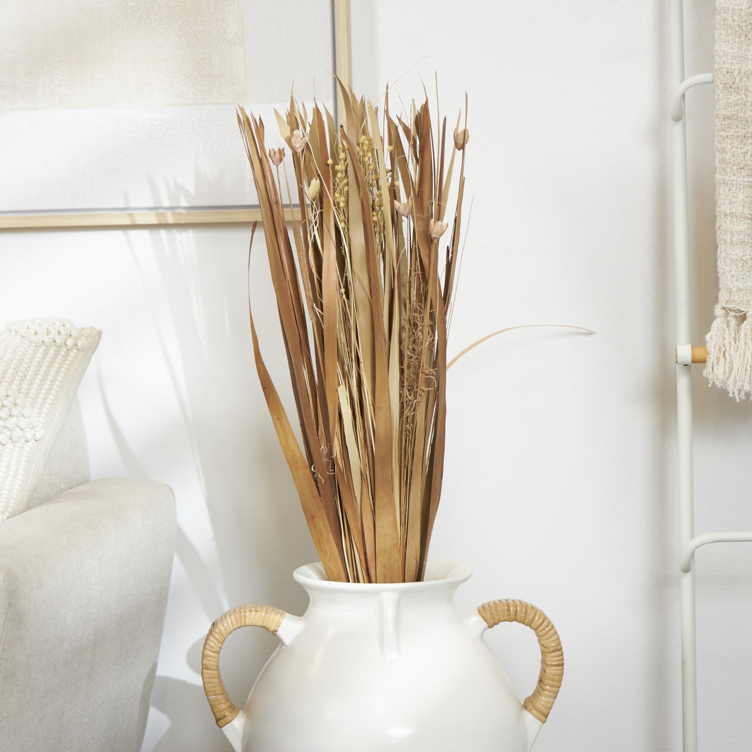 Deco 79 Dried Plant Natural Foliage, 9" x 6" x 41", Brown