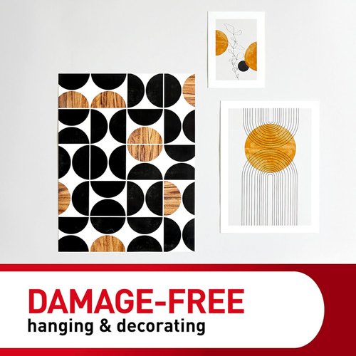 Command Poster Strips - 60 Count Damage-Free Hangers | Easy No-Tool Installation for Home & Office Decor