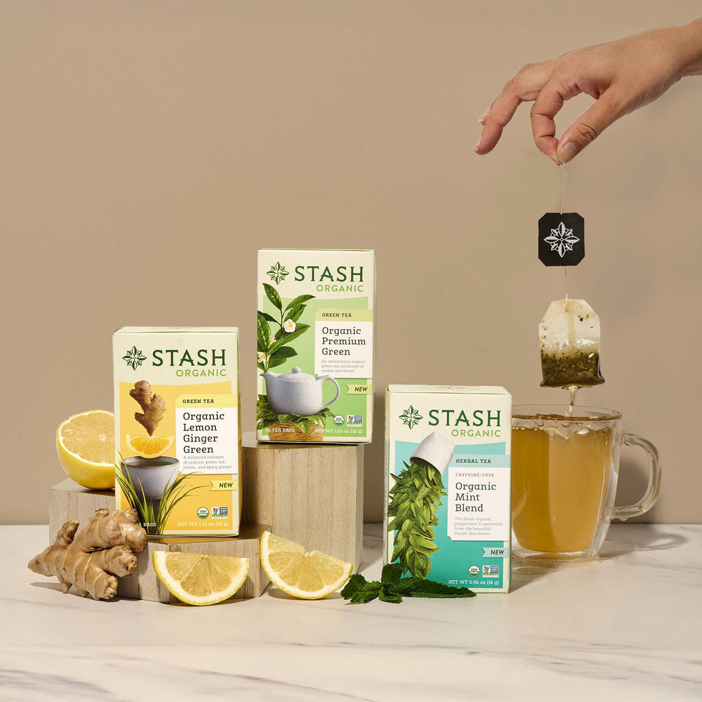 Stash Tea Organic Turmeric Chai, Caffeine-Free, Non-GMO Project Verified, Serve Hot or Iced, 96 Tea Bags, 16 count (6 pack)