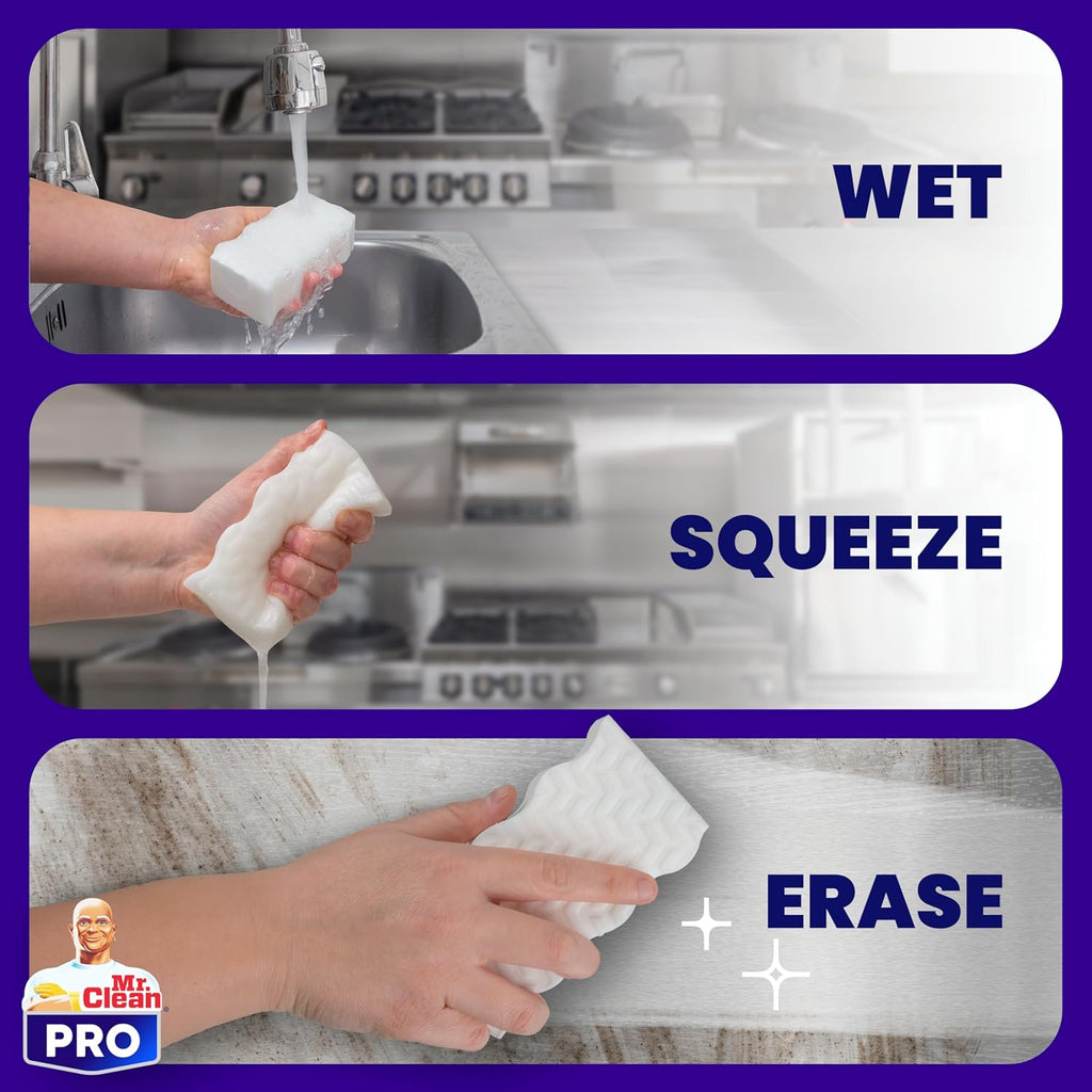 Mr. Clean PRO Magic Eraser - Ultra Pro Heavy Duty Cleaning Sponges for Grease & Stain Removal | 26 Count