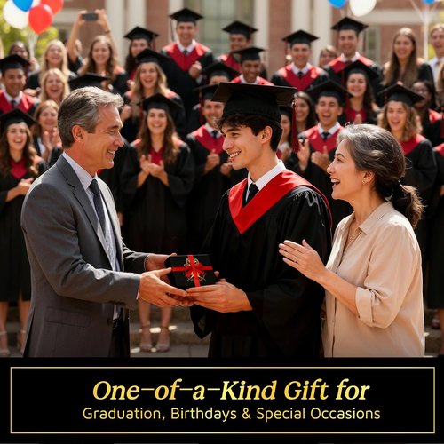 Dream Chaser Compass - Go Confidently | Unique Graduation Gift for Him - Motivational Card Included