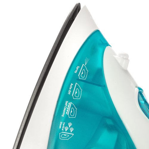 Dominion Advanced Steam Iron for Clothes with Non-Stick Soleplate, Lightweight 1200W Iron with Vertical Steam and Adjustable Thermostat Control, Self Clean, Pivoting Cord, and Steam/Dry/Spray Functions, Teal