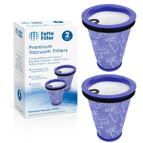 Fette Filter - 967371-01 Replacement Vacuum Filter Compatible with Dyson Big Ball Cylinder Vacuum Cleaner Pre Motor Filter Models CY18 CY22 CY23 CY24 CY25 DY75 DY77 DY78 2 QTY - Part # 967371-01