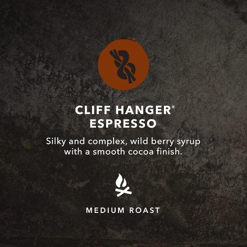 Kicking Horse Coffee - Cliff Hanger Espresso Medium Roast Whole Bean - Certified Organic, Fairtrade, 2.2 lb