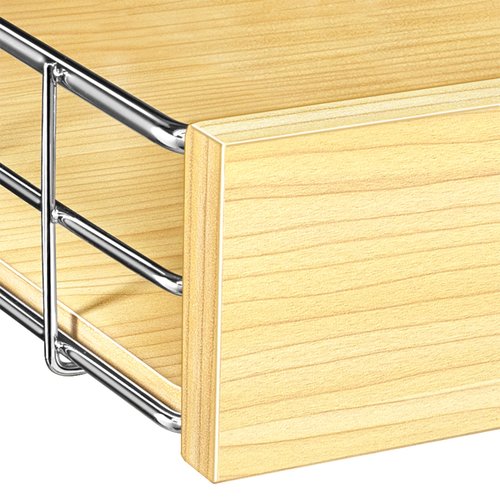LYNK PROFESSIONAL® SELECT™ Pull Out Cabinet Organizer, 17" x 21" Slide Out Drawers for Kitchen Cabinets - Sliding Pull-Out Pantry Shelves – Home Shelf Organizers - Lifetime Ltd. Warranty, Wood Chrome