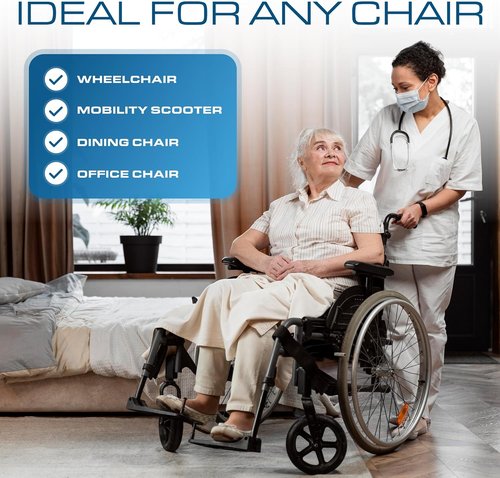 Kölbs Gel Extreme Wheelchair Seat Cushion - Coccyx & Sciatica Pain Relief | 16x16 Inch, 3 Inch Thick