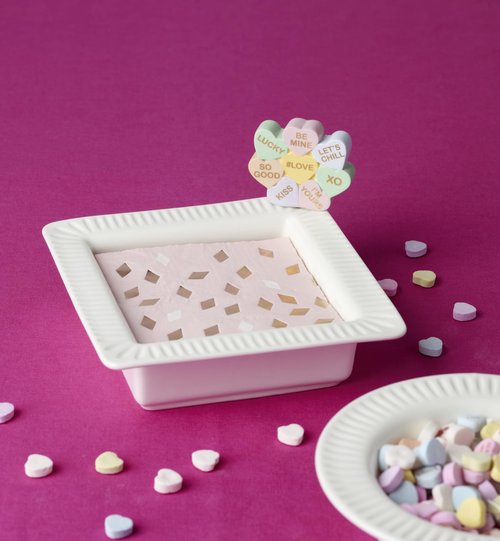 Lenox 897862 Profile Poppers Square Bowl & Heart Candy Set, Valentine's Day