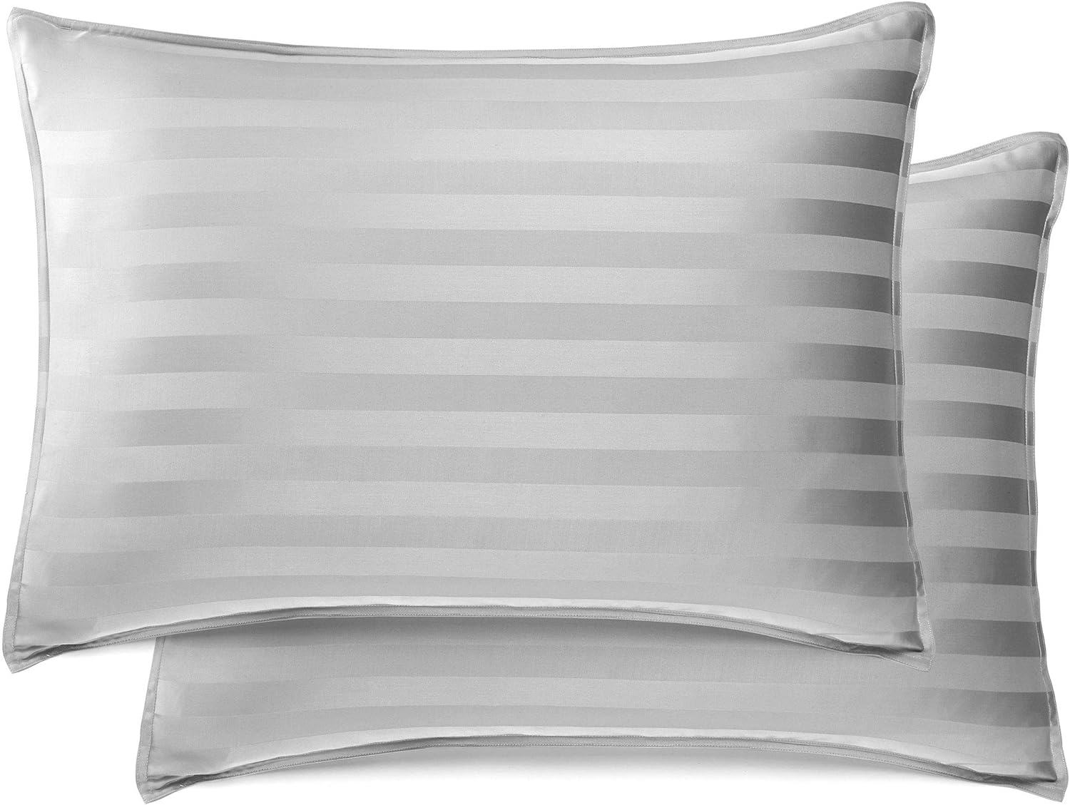 Pure Bamboo Queen Sheets - Luxuriously Soft 100% Organic Viscose Bed Sheet Set | Jacquard Silver, Double Stitching, 2-Year Quality Promise