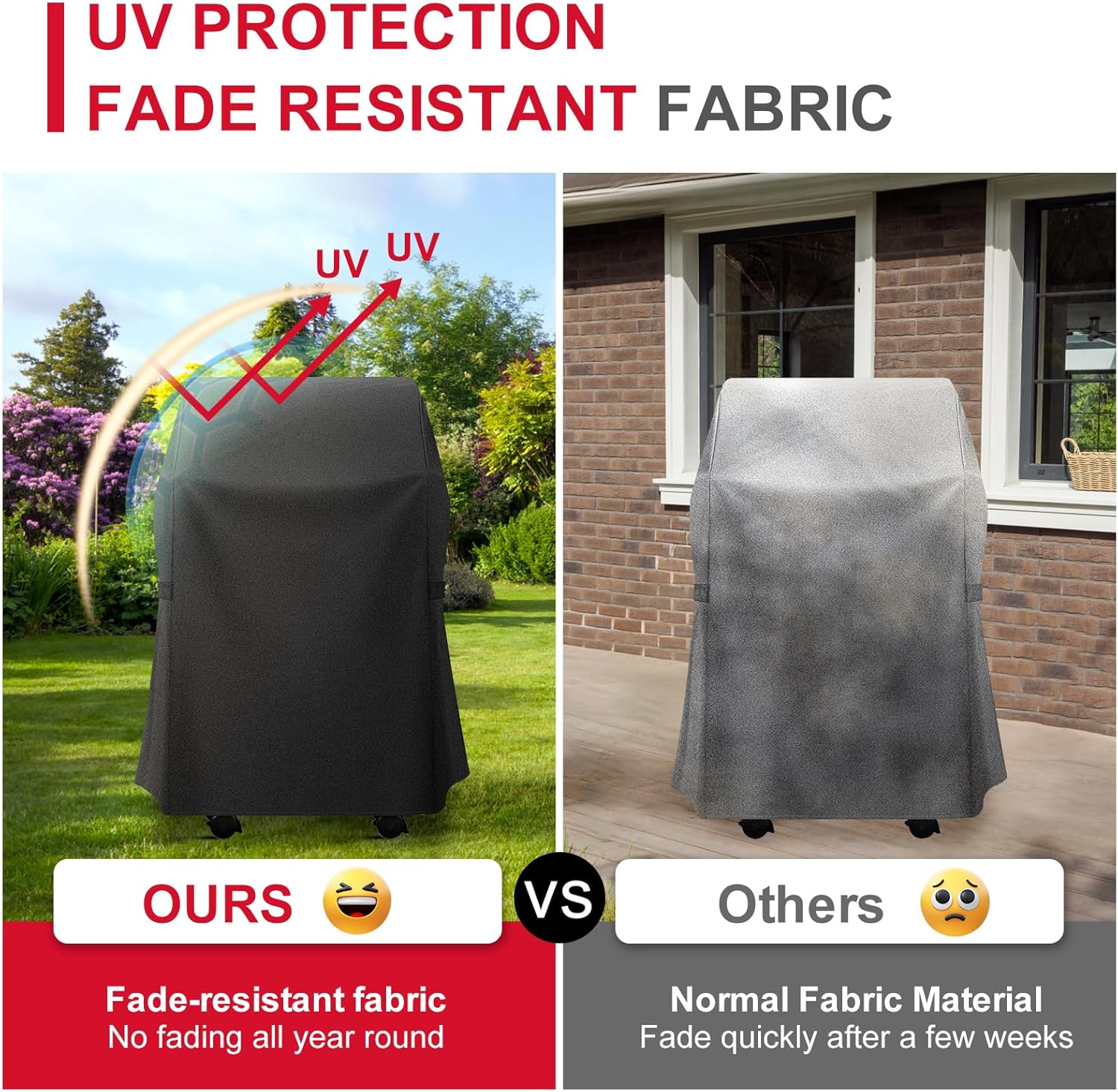 Weber 30-Inch Grill Cover - Heavy Duty 600D Waterproof BBQ Protection | Weather & UV Resistant