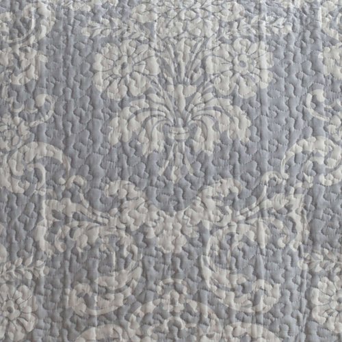 Laura Ashley - King Quilt Set, Cotton Reversible Bedding with Matching Shams, Lightweight Home Decor Ideal for All Seasons (Venetia Grey, King)