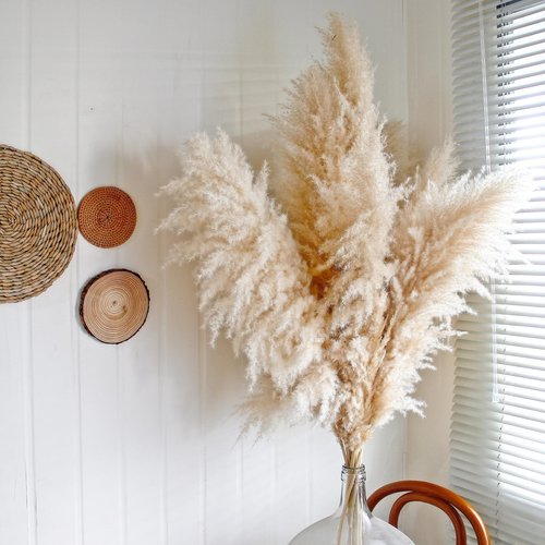 20pcs 40'' Pampas Grass Tall Decor - Pompas Floral, Tall Pampas Grass for Floor Vases, Living Room Floor, Floor Plants, Plumas para, and Grass Wall Decor