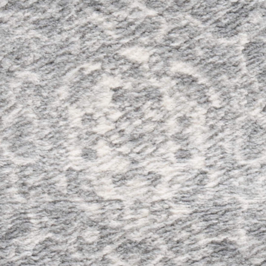 SAFAVIEH Brentwood Collection 2' x 4' Grey/Ivory BNT802F Medallion Distressed Non-Shedding Living Room Bedroom Accent Rug