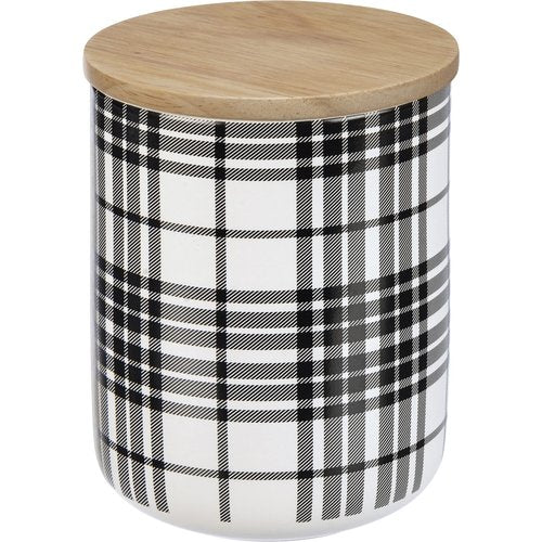 Primitives by Kathy Black Plaid Decorative Canister Set