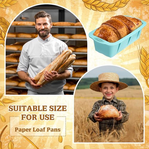 Baderke Silicone Baking Tray Set - 9 Pack Non-Stick Cake Pans & Loaf Mold | Easy Release & Heat Resistant
