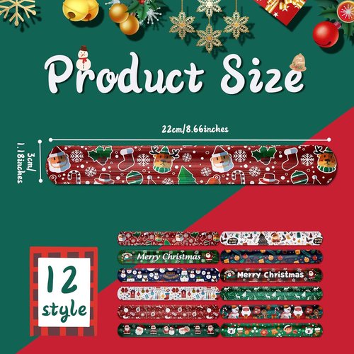 Lewtemi Christmas Wrapping Paper Roll Holder Clips - 24 Pcs Metal Clamps for Gift Wrap Organization | 8.7 x 1.2 in