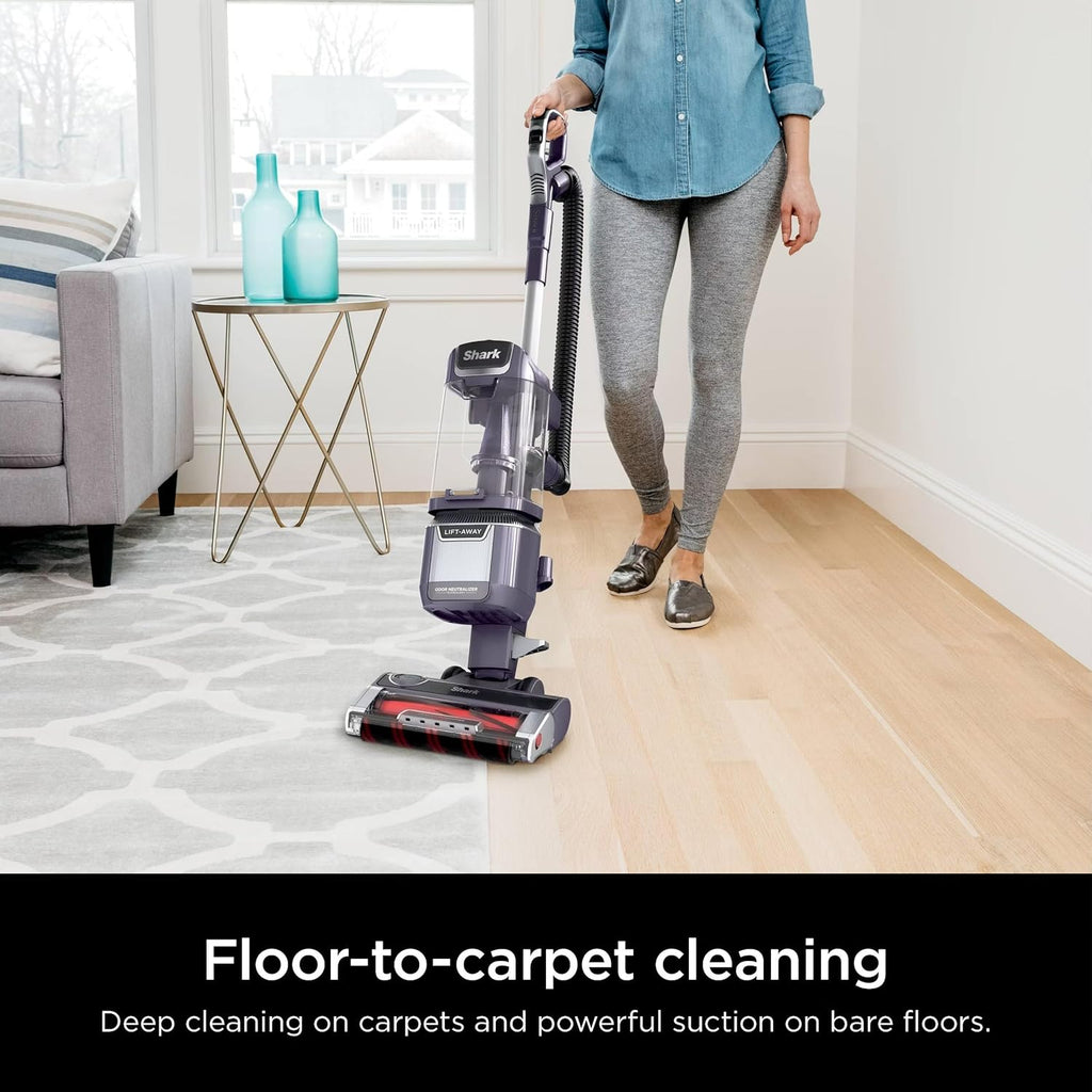 Shark LA701 Rotator Pet Lift-Away Vacuum - DuoClean PowerFins & Odor Neutralizer Technology, Purple (Renewed)