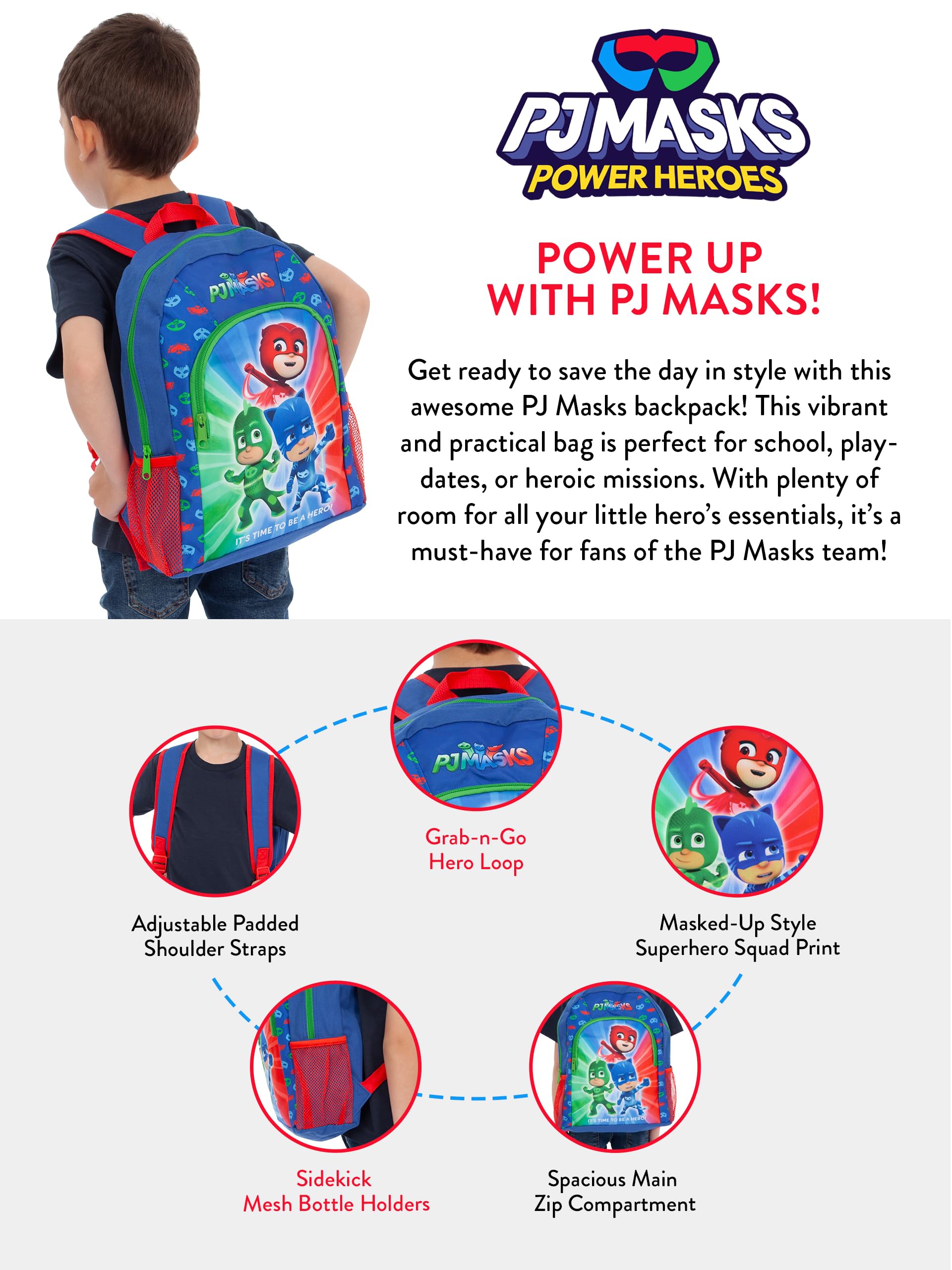 PJ Masks Boys Backpack