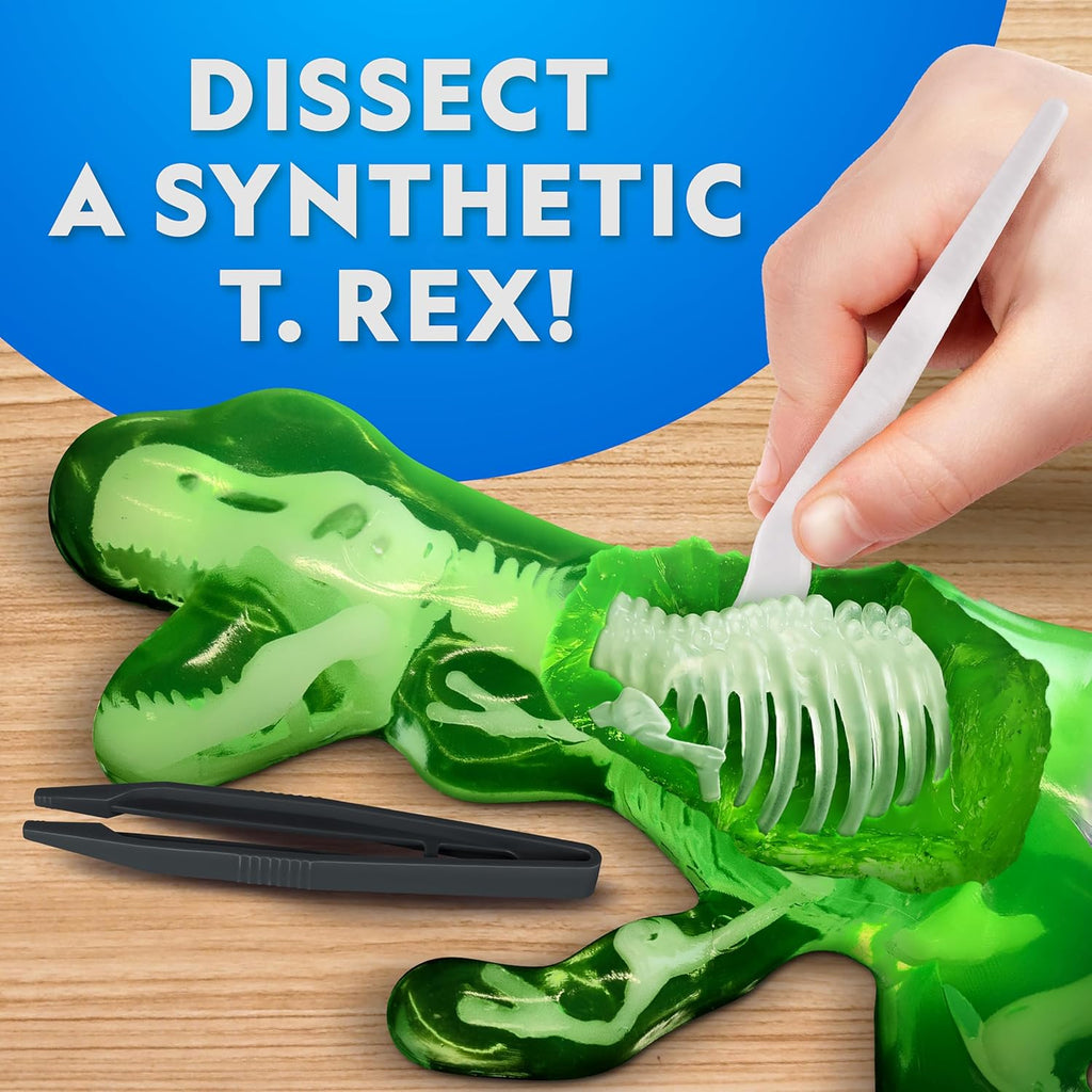 National Geographic T. Rex Dissection Lab - Glow-in-the-Dark Dinosaur Model, 9.5” Skeleton, Includes Refill Pack & Learning Guide