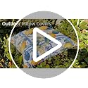 Outdoor Waterproof Pillow Covers Set of 2 18x18 Inch Boho Farmhouse Cushion Cases