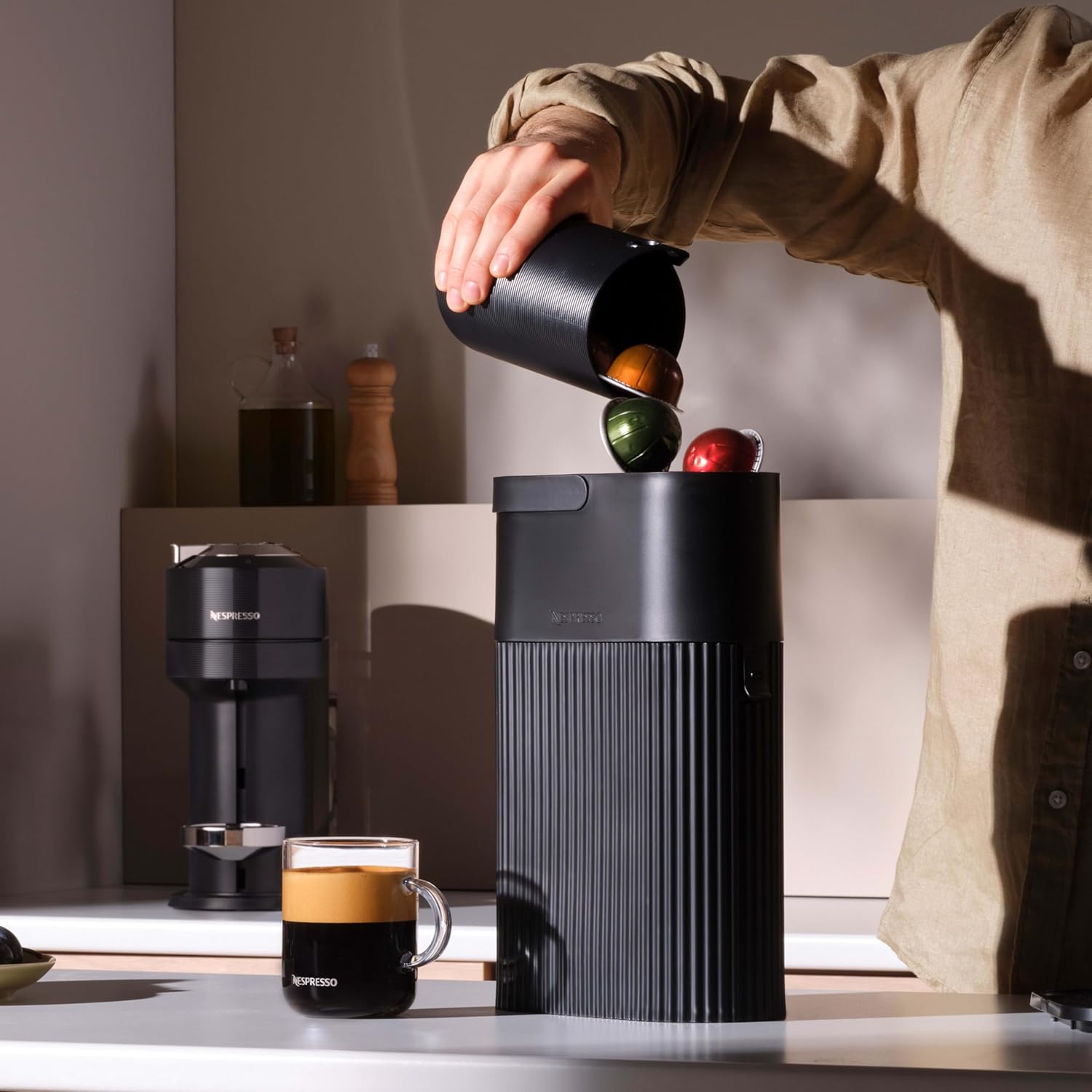 Nespresso Vertuo Stormio Dark Roast Coffee Capsules - 30-Count Pods for 7.8oz Brews (Pack of 2)