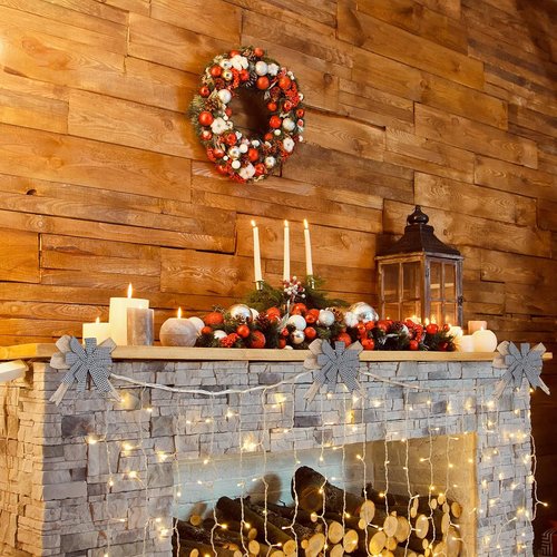 Chuangdi Burlap Wreath Bows - Rustic Buffalo Plaid Decorative Bows for Front Door & DIY Crafts | 6 Pcs, 6.3 Inch Black & White