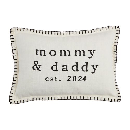 Mud Pie Parent Est 2024 Pillow