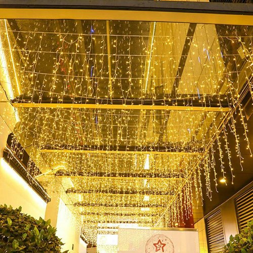 LED Ceiling Icicle Lights - 16.4FT 216 LEDs | 8 Modes Twinkle Fairy Lights for Indoor/Outdoor Decoration