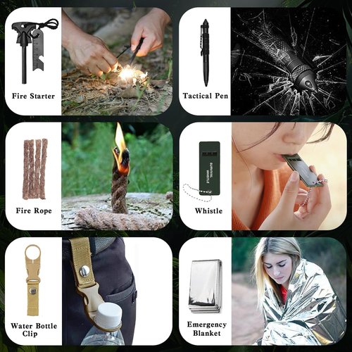 Advent Calendar 2025 Survival Kit for Men - 24-Day Christmas Countdown with Essential Camping Gear