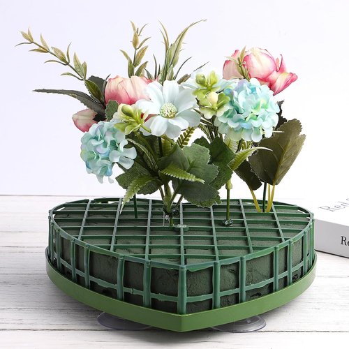 Lurrose Floral Foam - Heart Shaped Wet Foam for Fresh Flower Arrangements | Ideal for Weddings & Funerals
