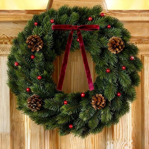 Burgundy Velvet Christmas Tree Bows by [Brand Name] - 30 Pcs Rustic Decor for Wreaths, Garlands & More | 5x7 Inch