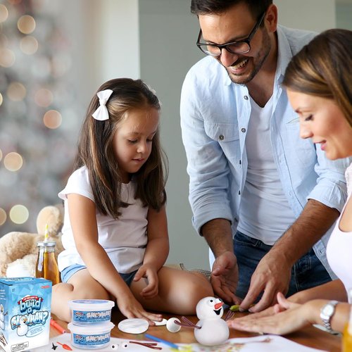 Kangaroo Build A Snowman Kit - 3 Pack Snowballs Toys for Kids | Winter Crafts & Outdoor Fun