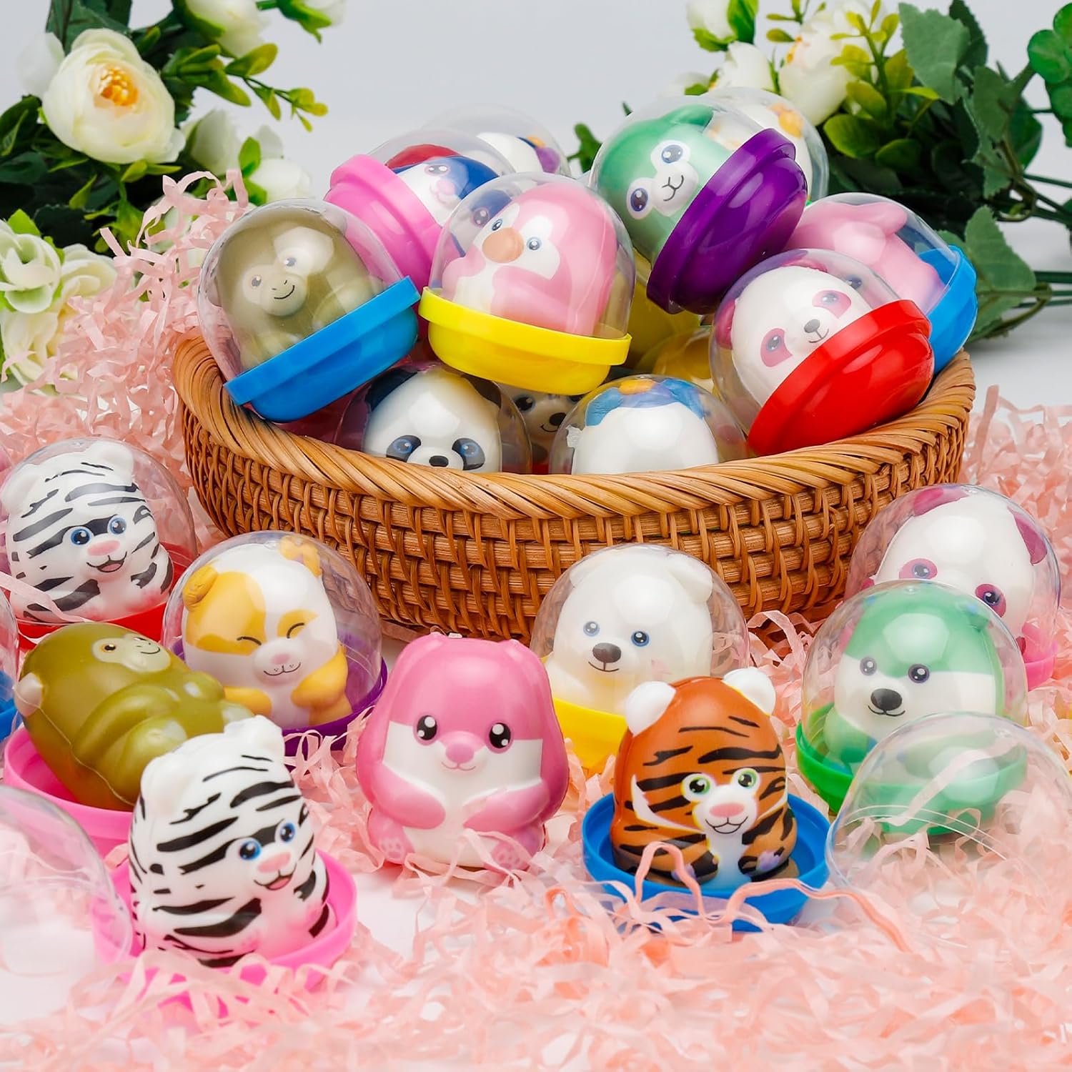 Skiennix 30-Pack Slow Rising Animal Party Favors - Fun Goodie Bag Stuffers for Kids' Birthdays & Classroom Prizes