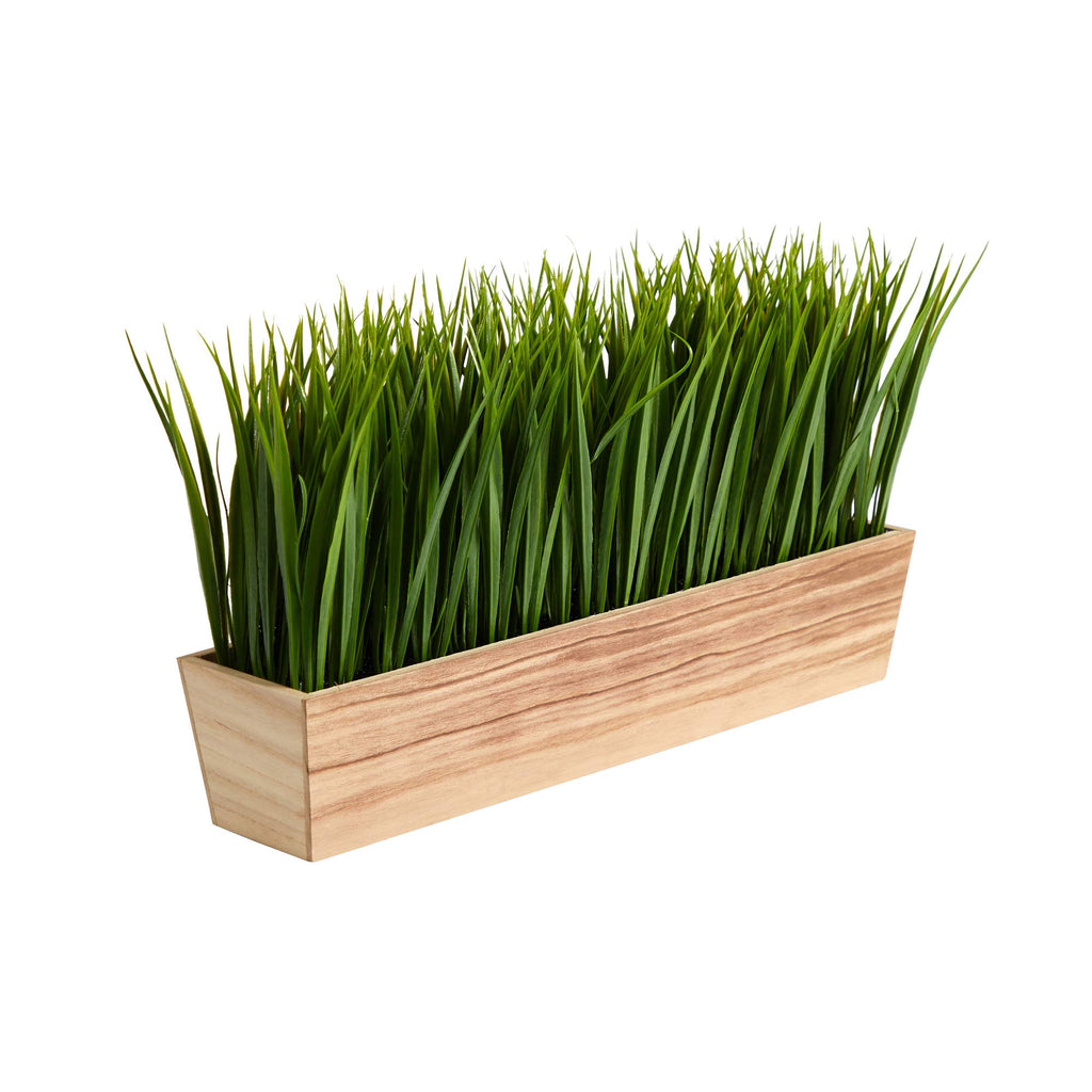 Nearly Natural 20in. Vanilla Grass Artificial Plant in Decorative Planter