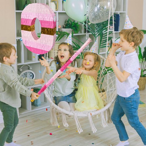 PCFING 30 Inch Piñata Stick Kit Pink Very Sturdy Will Not Break, Suitable for Boys Girls Adults Can Have Fun at Any Party