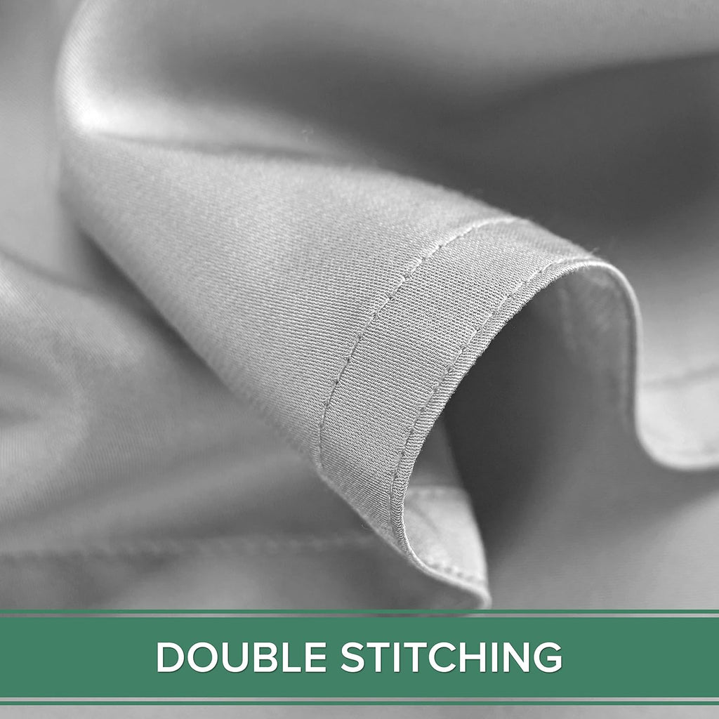 Pure Bamboo California King Sheets - 100% Organic Viscose Bed Sheet Set, Soft & Cooling, Silver Pearl
