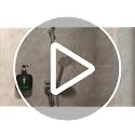 Black Wall-Mounted Soap Dispenser - 10oz Hand Soap & Shampoo Pump