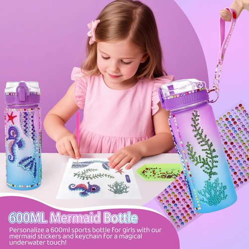 Jenria Mermaid Gift for Girls Toys Age 6-8, Kindergarten Graduation Gifts for Girls, Birthday Gifts for Girls Age 3 4 5 6 7 8 9 10, Girl Toys, Birthday Gifts Set, for Daughter, Niece, Little Girl